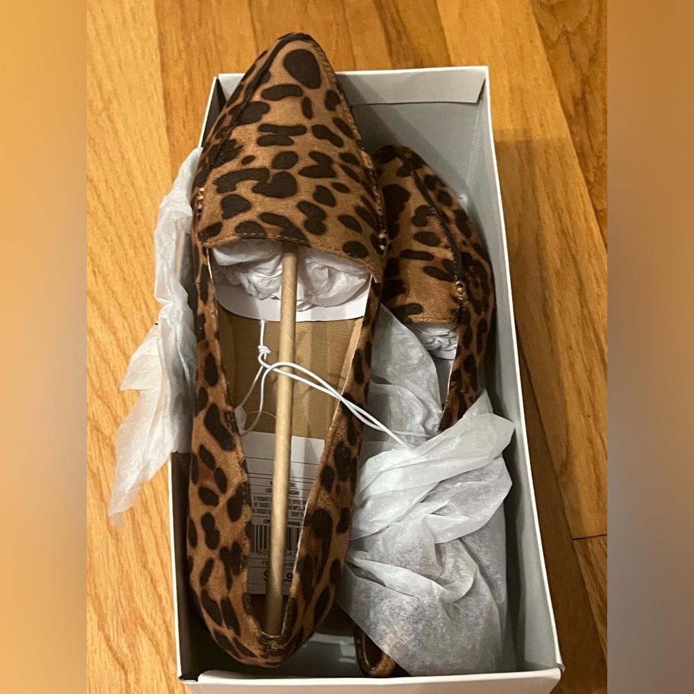 NIB Leopard flat loafers, A New Day Target 8W